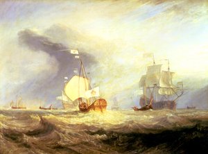 1645年頃、テクセルの入り口にあったフォントランプ提督のバージ船、1831年頃